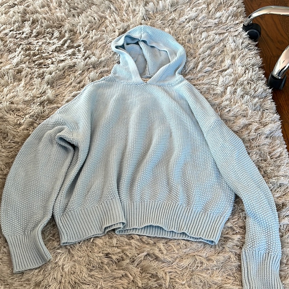 lucky brand knit hoodie